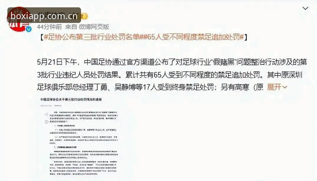 深度揭秘足协第三批禁足名单背后的足球乱象